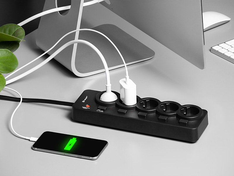 EAN 5907512868553 - Tracer PowerGuard PRO Negro 5 salidas AC 1,6 m imagen 3