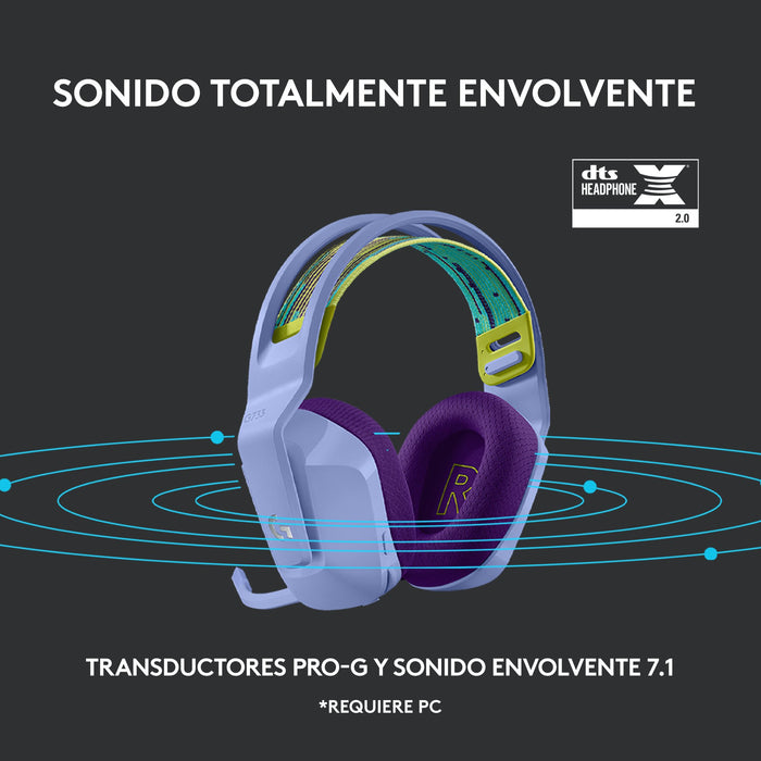 EAN 5099206089549 - Logitech G 981-000890 auricular y casco Auriculares Inalámbrico Diadema Juego Lila imagen 16