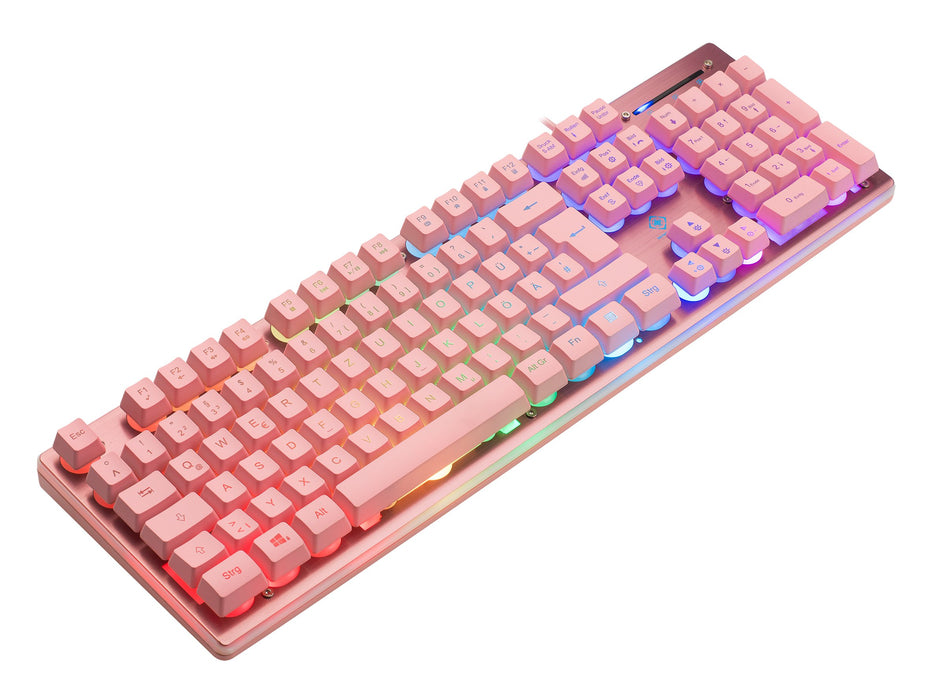 EAN 7333048057327 - Deltaco Gaming GAM-021-RGB-P-DE teclado Juego USB QWERTZ Alemán Rosa imagen 6