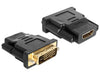 EAN 4043619654666 - DeLOCK 65466 cambiador de género para cable DVI 24+1 HDMI Negro imagen 1