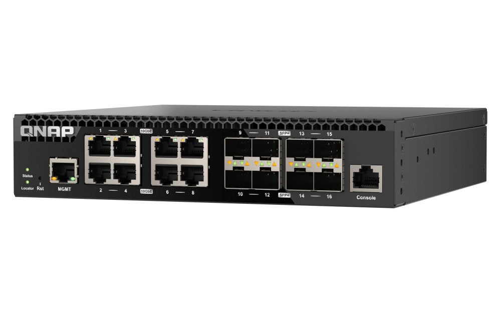 EAN 4711103084311 - QNAP QSW-M3216R-8S8T switch Gestionado L2/L3 10G Ethernet (100/1000/10000) 1U Negro imagen 4