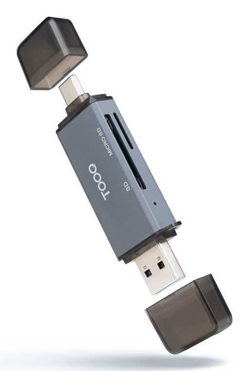EAN 8433281015609 - TooQ TQR-3001G lector de tarjeta USB 3.0 Type-A/Type-C imagen 1