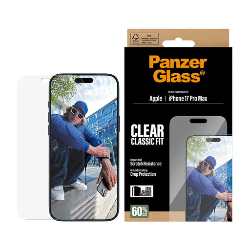EAN 5715685025563 - PanzerGlass ® Screen Protector iPhone 17 Pro Max | Classic Fit w. EasyAligner Protector de pantalla Apple imagen 2
