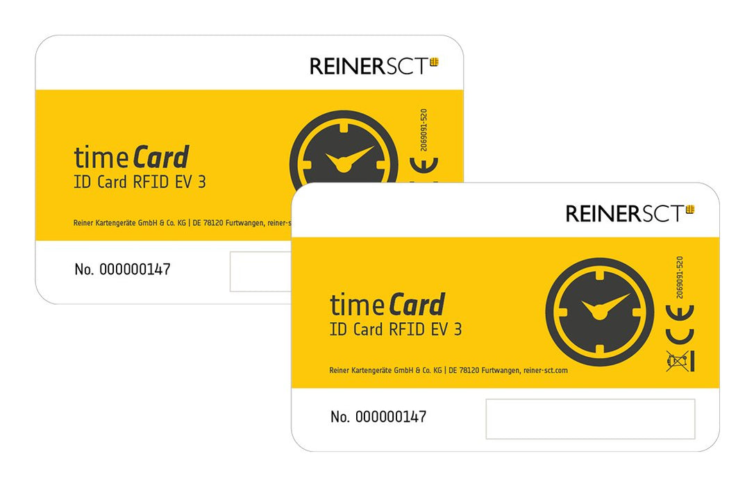 EAN 4011170085090 - Reiner SCT timeCard Premium card MIFARE DESFire EV3 etiqueta RFID Negro, Blanco, Amarillo 10 pieza(s) imagen 2