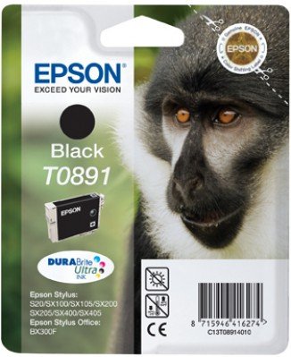 EAN 8715946416274 - Epson Monkey T0891 Black DURABrite Ink Cartridge cartucho de tinta Original Negro imagen 5