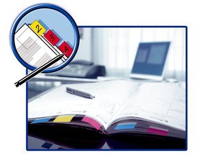 EAN 0021200707605 - Post-It 680-23 lengüeta de índice Separador en blanco con pestaña Poliéster Azul imagen 4