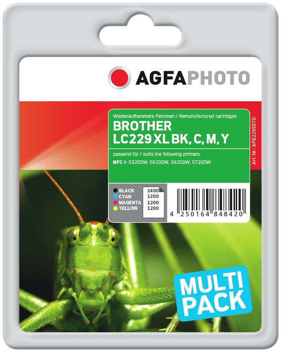 EAN 4250164848420 - AgfaPhoto APB229SETD cartucho de tinta Negro, Cian, Magenta, Amarillo imagen 1