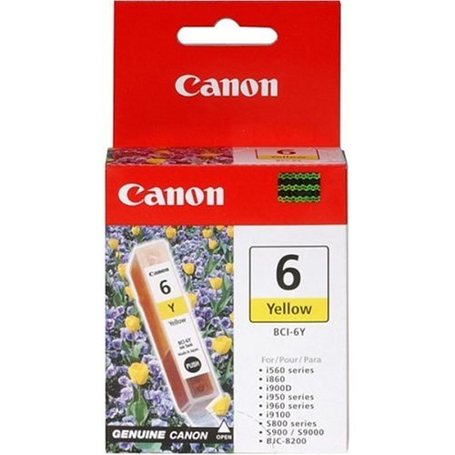 EAN 0750845726275 - Canon BCI-6Y Yellow Ink Cartridge cartucho de tinta Original Amarillo imagen 1