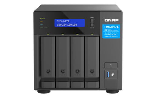 EAN 4711103082355 - QNAP TVS-H474 NAS Torre Intel® Pentium® G7400 8 GB DDR4 0 TB QuTS hero Negro imagen 1
