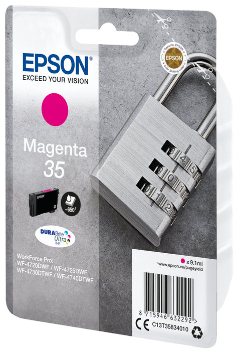 EAN 8715946632292 - Epson Padlock C13T35834010 cartucho de tinta 1 pieza(s) Original Rendimiento estándar imagen 2