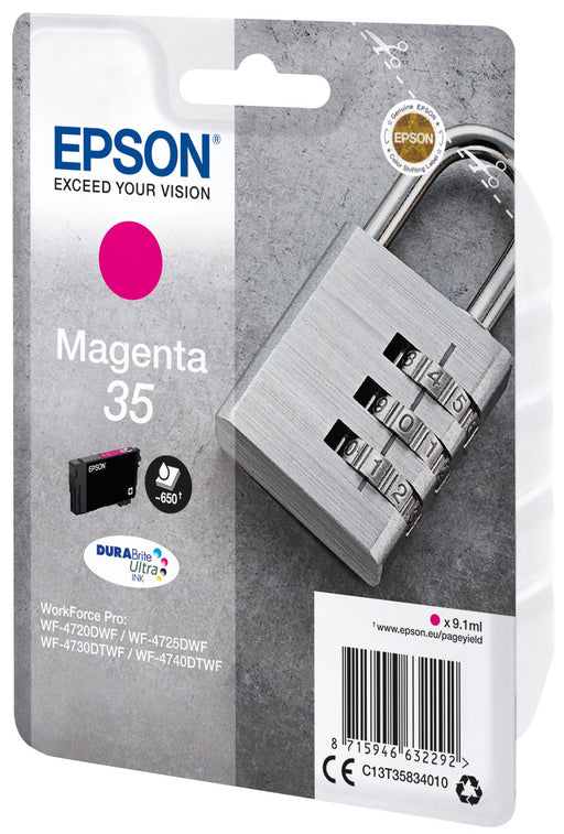 EAN 8715946632292 - Epson Padlock C13T35834010 cartucho de tinta 1 pieza(s) Original Rendimiento estándar imagen 2