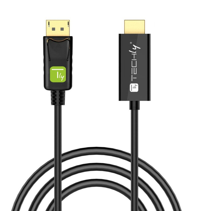 EAN 8054529020812 - Techly ICOC DSP-H12-010 adaptador de cable de vídeo 1 m DisplayPort HDMI Negro imagen 3