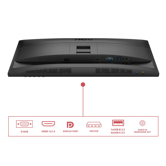 EAN 4038986182799 - AOC 27E4U pantalla para PC 68,6 cm (27") 1920 x 1080 Pixeles Full HD LED Negro imagen 2