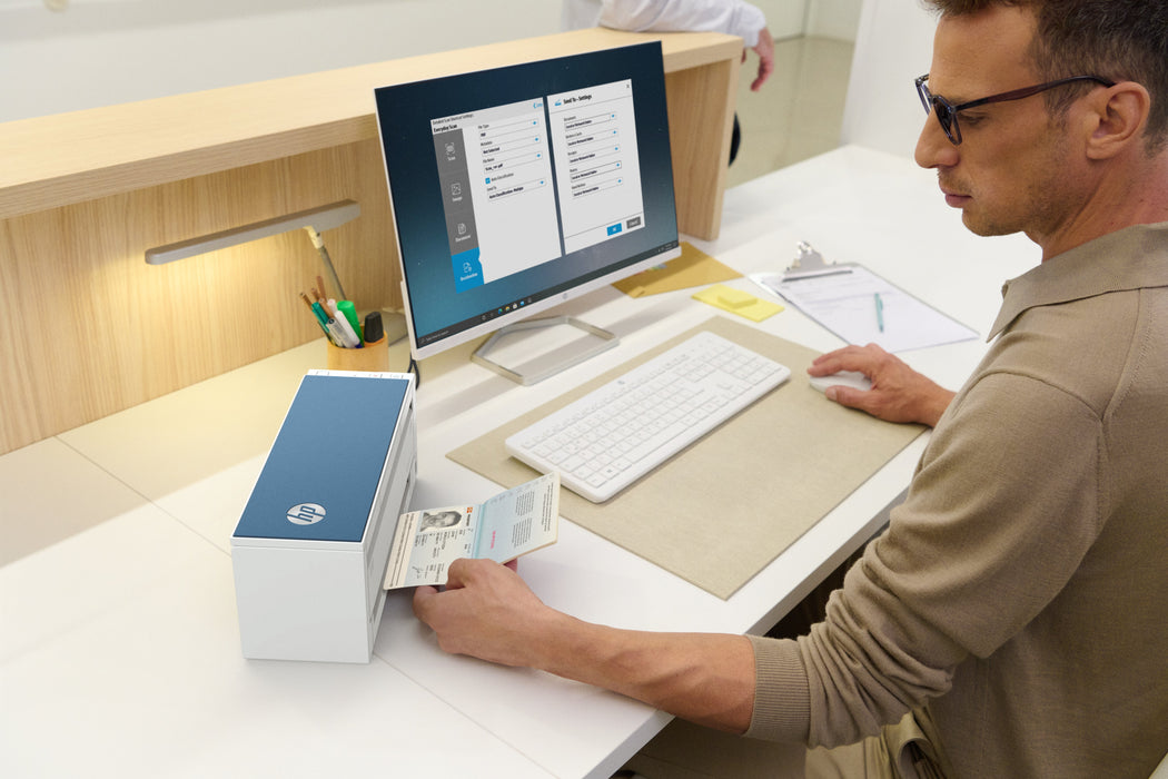 EAN 0198701401049 - HP ScanJet Pro 4200 s1 Escáner con alimentador automático de documentos (ADF) 600 x 600 DPI A4 Azul, Blan imagen 5