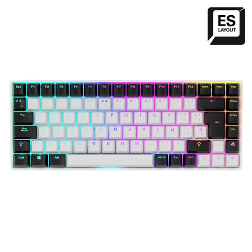 EAN 4044951039685 - Sharkoon SKILLER SGK50 S3 teclado Juego USB QWERTY Español Blanco imagen 1