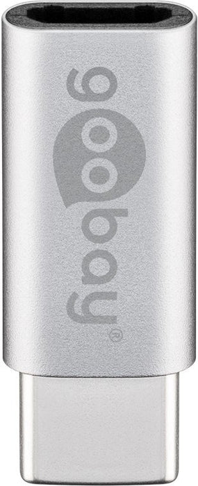 EAN 4040849566363 - Goobay 56636 cambiador de género para cable USB-C USB 2.0 Micro-B Plata imagen 1