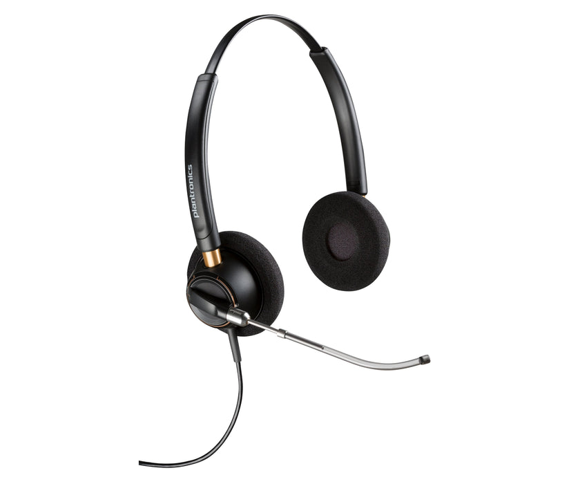 EAN 0197029632760 - Poly EncorePro 520V Binaural Headset VoiceTube +Quick Disconnect Alámbrico Diadema Llamadas/Música Negro imagen 1