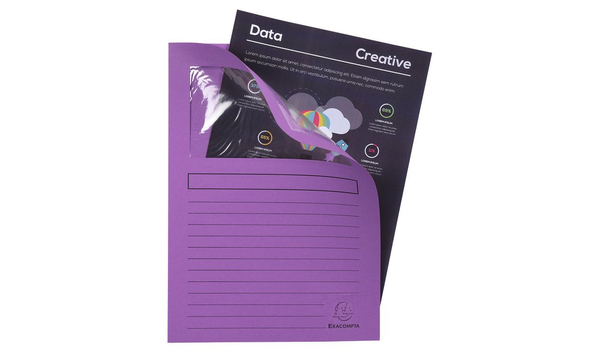 EAN 3130630501015 - Exacompta 50101E carpeta Caja de cartón Lila A4 imagen 3