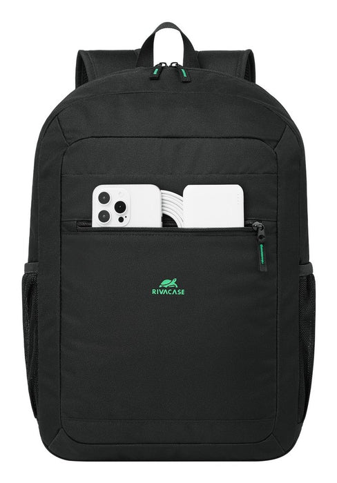 EAN 4260709015569 - Rivacase Gremio mochila City backpack Negro Poliéster, Tereftalato de polietileno reciclado (rPET) imagen 6