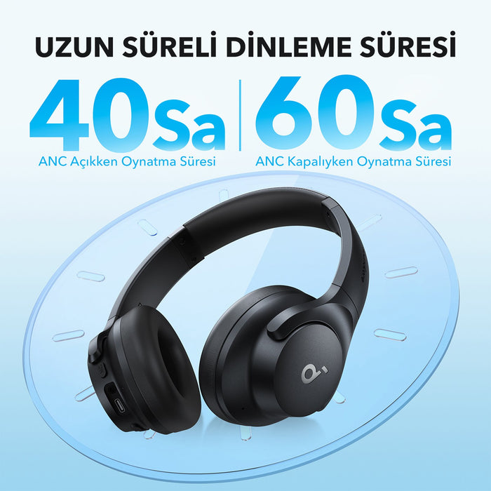 EAN 194644186913 - Soundcore Q20i Beyaz Auriculares Alámbrico Diadema Llamadas/Música USB Tipo C Bluetooth Blanco imagen 3