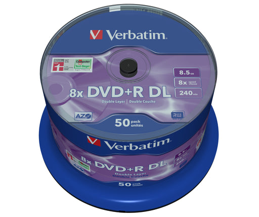 EAN 0023942437581 - Verbatim DVD+R Double Layer 8x Matt Silver 50pk Spindle 8,5 GB DVD+R DL 50 pieza(s) imagen 2