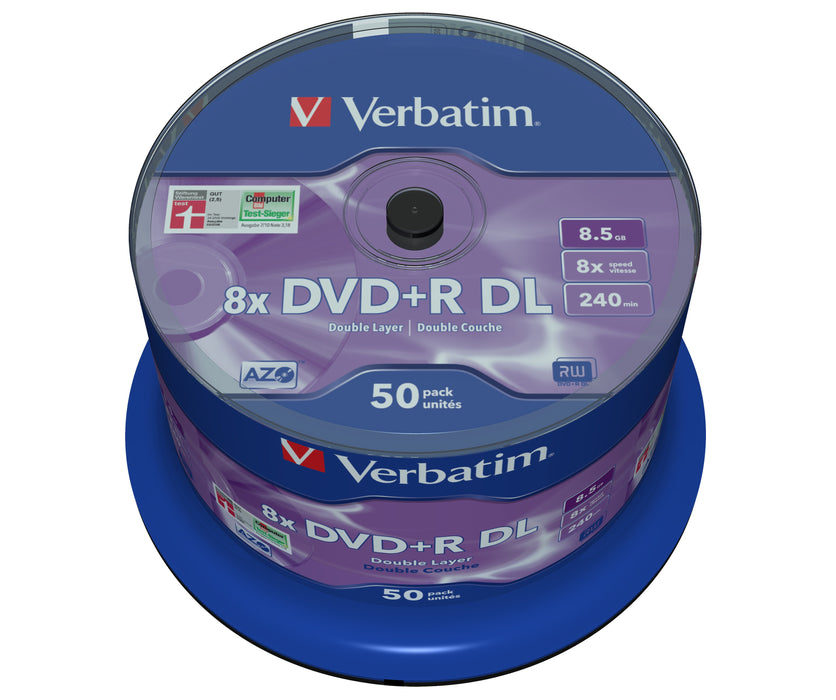 EAN 0023942437581 - Verbatim DVD+R Double Layer 8x Matt Silver 50pk Spindle 8,5 GB DVD+R DL 50 pieza(s) imagen 2