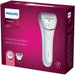 EAN 8710103935520 - Philips 8000 series BRE730/10 depiladora Rosa, Blanco imagen 4