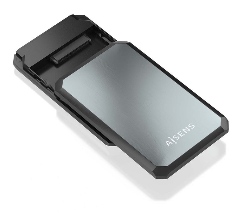 EAN 8435739902165 - AISENS ASE-2529B caja para disco duro externo Carcasa de disco duro/SSD Negro, Gris 2.5" imagen 3