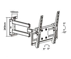 EAN 6956745152853 - SUNNE 23-42-EAX soporte para TV 106,7 cm (42") Negro imagen 2