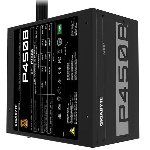 EAN 4719331551612 - GIGABYTE P450B unidad de fuente de alimentación 450 W 20+4 pin ATX ATX Negro imagen 2