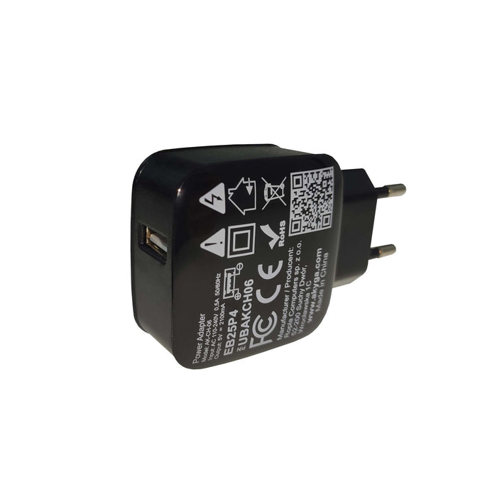 EAN 5901720132710 - Akyga USB charger AK-CH-06 240V 2.1A 1xUSB black Ordenador portátil, Batería portátil, Tableta Negro Corr imagen 2