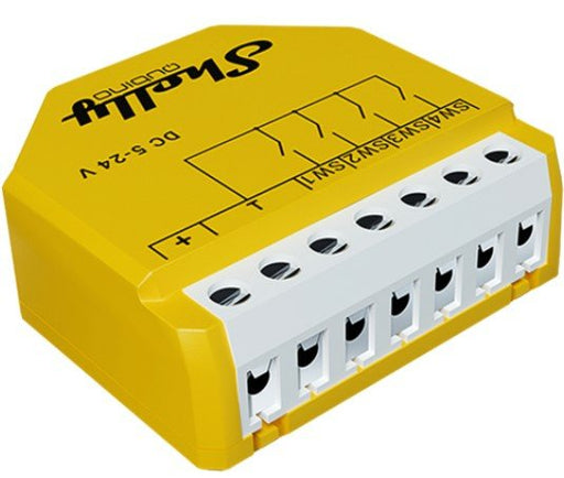 EAN 3800235269084 - Shelly Qubino Wave i4 DC Interruptor inteligente Amarillo imagen 1