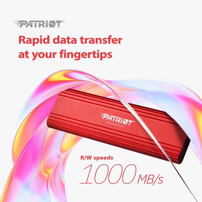 EAN 4711378428001 - Patriot Memory Transporter Lite 1 TB USB Tipo C 3.2 Gen 2 (3.1 Gen 2) Rojo imagen 6
