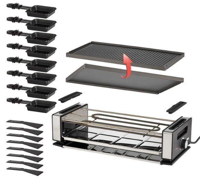 EAN 4011689487309 - Unold 48730 parrilla de interior 8 personas(s) 1200 W Negro, Acero inoxidable imagen 5