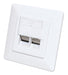 EAN 0766623771917 - Intellinet 771917 toma de corriente 2 x RJ-45 Blanco imagen 1