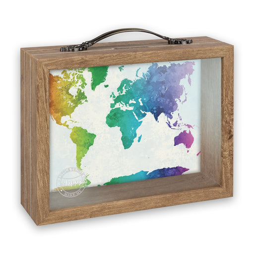 EAN 8020912071433 - ZEP RM4545 caja de dinero Marrón Vidrio, Metal, Madera 1 pieza(s) imagen 1