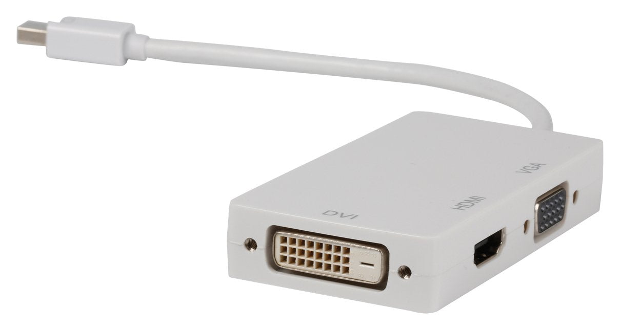 EAN 5412810196425 - Valueline VLMP37465W0.20 adaptador de cable de vídeo 0,2 m Mini DisplayPort VGA + HDMI + DVI Blanco imagen 5