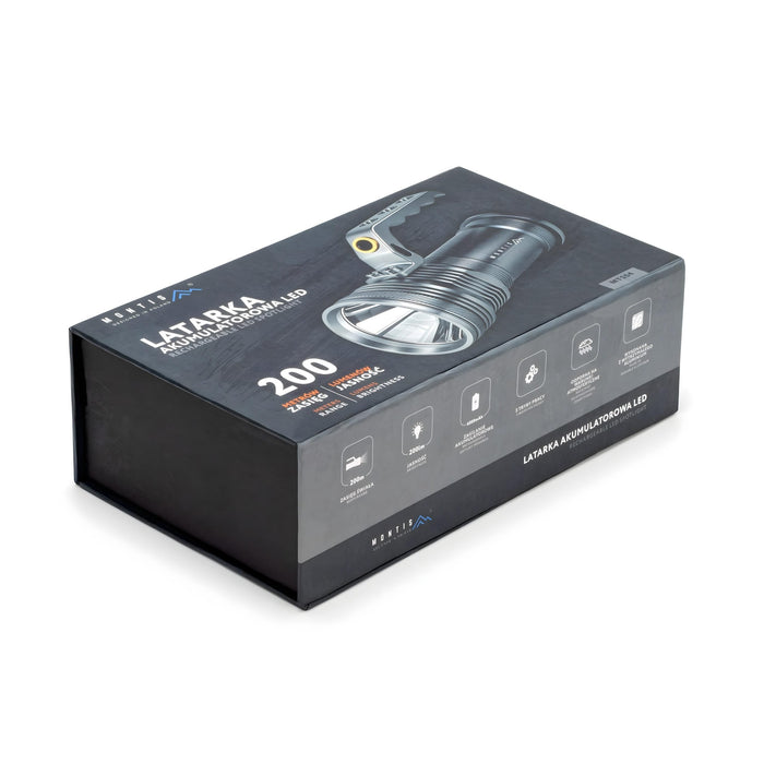 EAN 5901811409738 - Montis Aluminiowa ręczna latarka akumulatorowa LED MT154 Gris Linterna de mano imagen 3