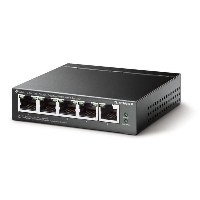 EAN 6935364052782 - TP-Link TL-SF1005LP switch No administrado Fast Ethernet (10/100) Energía sobre Ethernet (PoE) Negro imagen 2