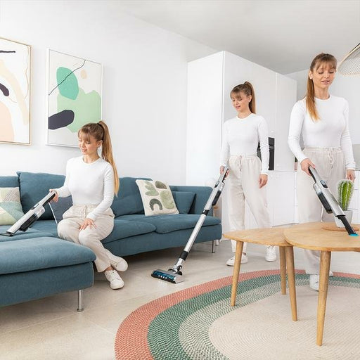 EAN 8435484084031 - Cecotec 08403 aspiradora de pie y escoba eléctrica Aspiradora escoba 2 en 1 Batería Secar Sin bolsa Negro imagen 2