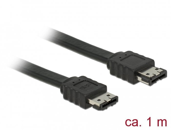 EAN 4043619856404 - DeLOCK 85640 cable de SATA 1 m eSATA Negro imagen 2