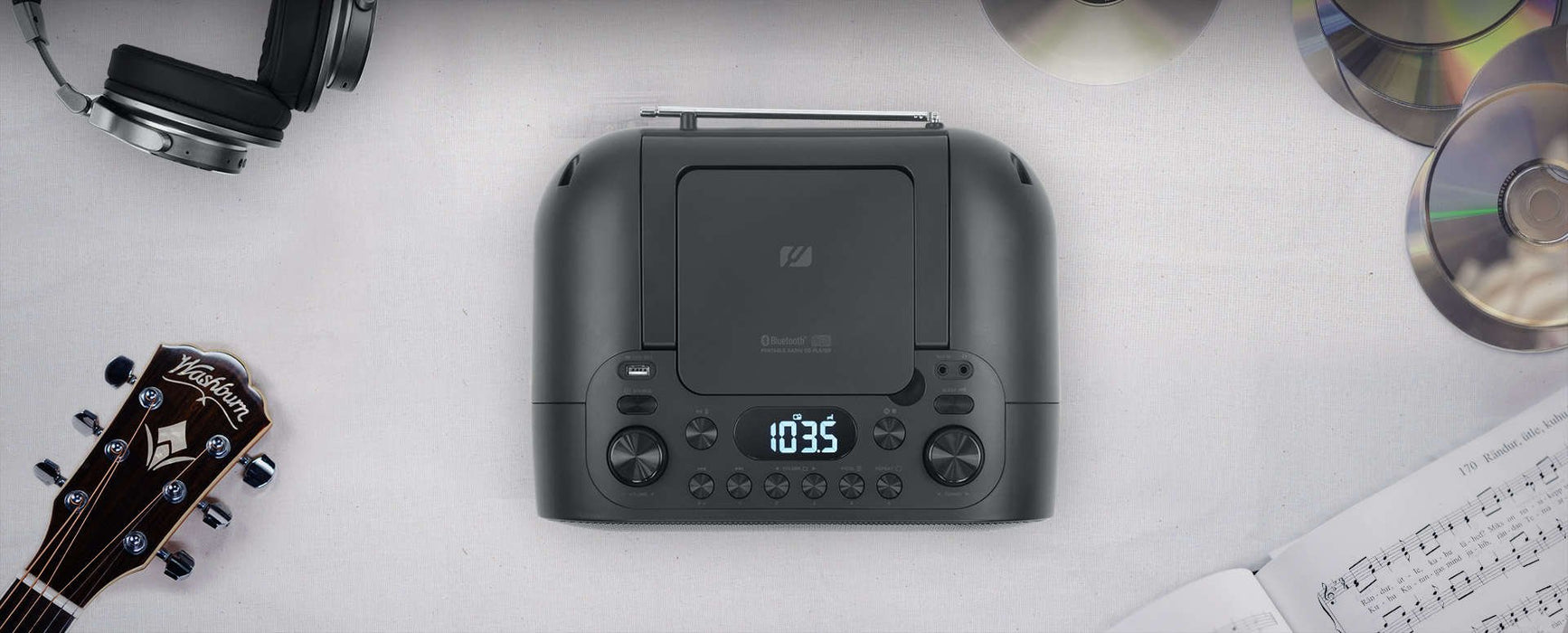 EAN 3700460208998 - Muse M-35 BT sistema estéreo portátil Digital FM, PLL Negro Reproducción MP3 imagen 5