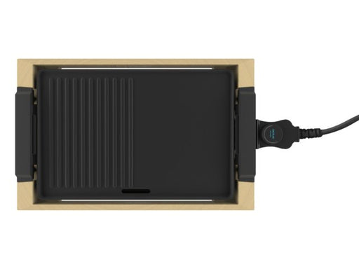 EAN 8435484030588 - Cecotec Tasty&Grill 2000 parrilla de interior 2000 W Bamboo, Negro imagen 2