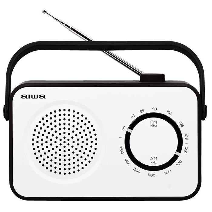 EAN 8435256896855 - Aiwa R-190BW radio Portátil Analógica Negro, Blanco imagen 1