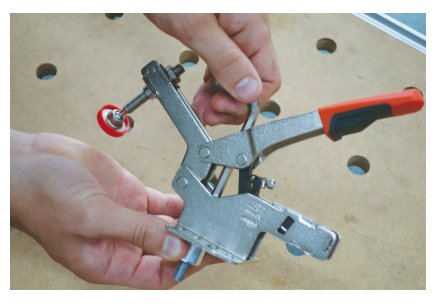 EAN 4008158040301 - BESSEY STC-HH50-T20 abrazadera Kit de prensas rápidas de palanca 4 cm Negro, Rojo, Acero imagen 7