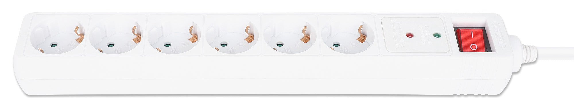 EAN 0766623168311 - Manhattan 168311 base múltiple 2 m 6 salidas AC Interior Blanco imagen 3