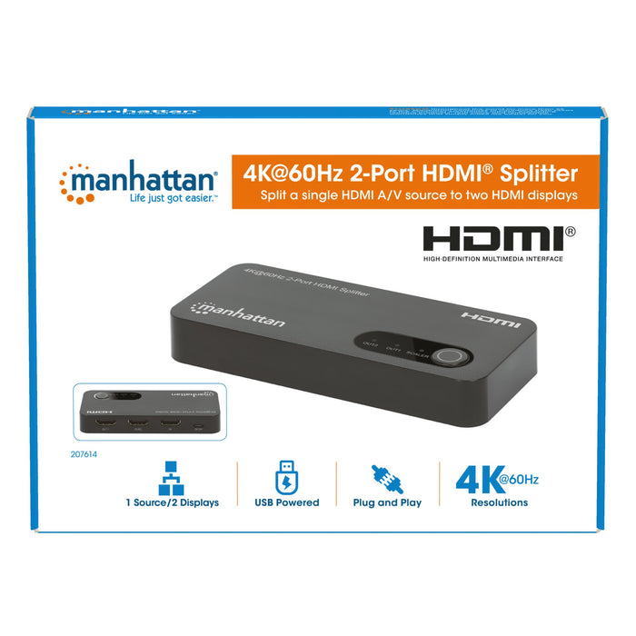 EAN 0766623207614 - Manhattan 207614 divisor de video HDMI 2x HDMI imagen 11