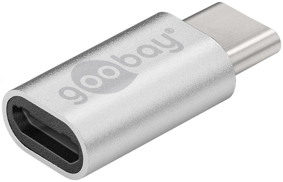 EAN 4040849566363 - Goobay 56636 cambiador de género para cable USB-C USB 2.0 Micro-B Plata imagen 2