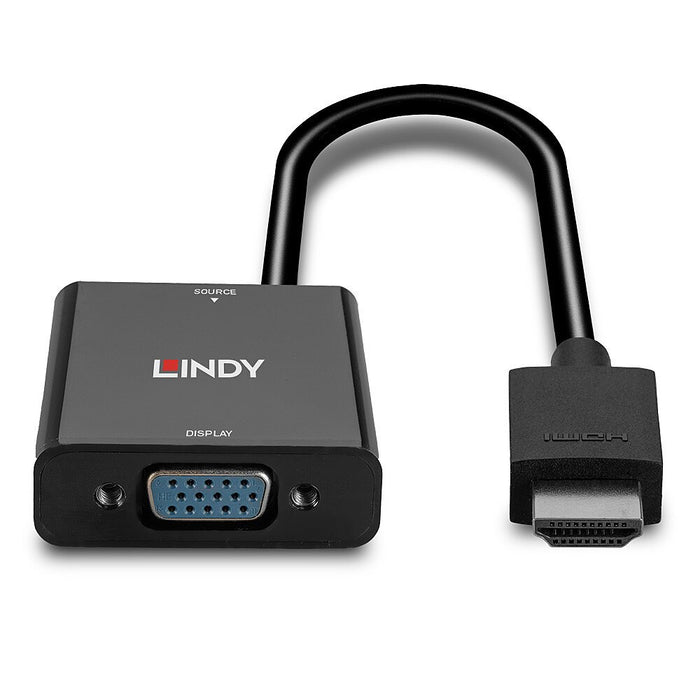 EAN 4002888382915 - Lindy 38291 adaptador de cable de vídeo 0,1 m HDMI tipo A (Estándar) VGA (D-Sub) Negro imagen 4