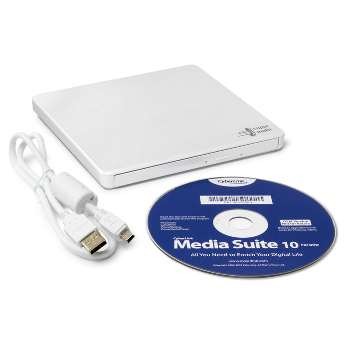 EAN 8806087304329 - Hitachi-LG Slim Portable DVD-Writer unidad de disco óptico DVD±RW Blanco imagen 4